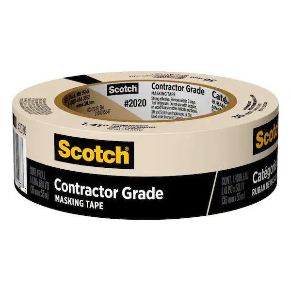 Scotch 2050-48MP 3M 2050 General Painting, Inch x 60.1-Yard, 1-Pack Masking Tape, 1.88" Width, Beige